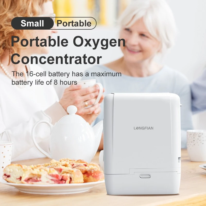 Compact Medical Oxygen Concentrator 93% Purity 1-5L/min 1.9kg With Long Battery Portable For Travel CE Approved suppliers