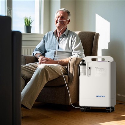 High Quality Healthcare Continuous 5L Oxygen Concentrator With Nebulizer
