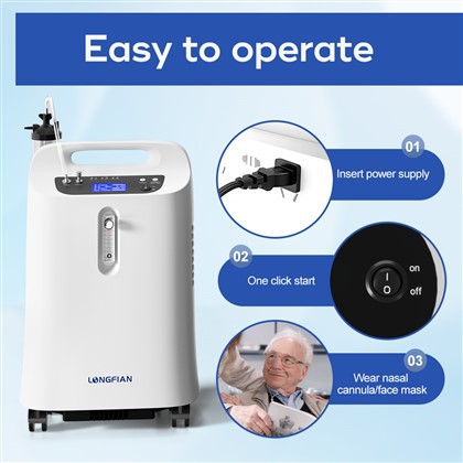 Longfian Medical Grade Hospital Equipment 5 Liter Gvs Filter JAY-5DW Oxygen Concentrator
